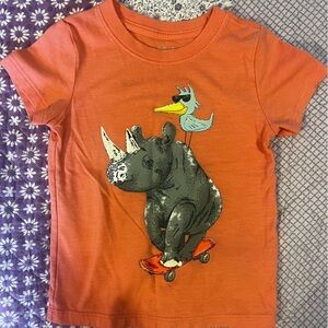 Cat and Jack rhino graphic tee